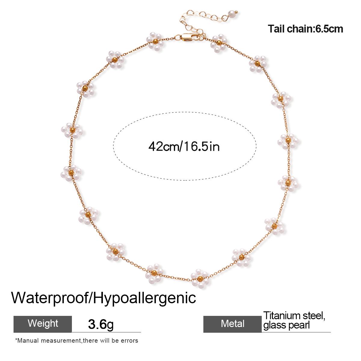 

Высококачественное европейское и американское ожерелье с подвеской в виде цветка из нержавеющей стали для женщин