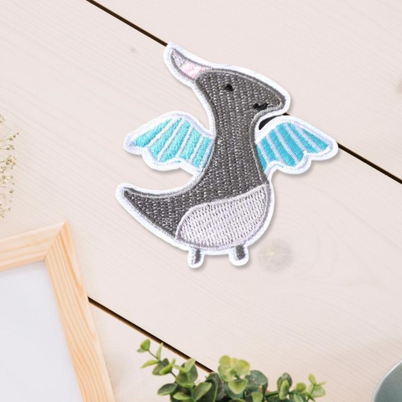 9 Pcs Cartoon Dinosaur Iron On Patches Applique Patches Animal Repair Patches Embroidery Patches for Clothes Decoration