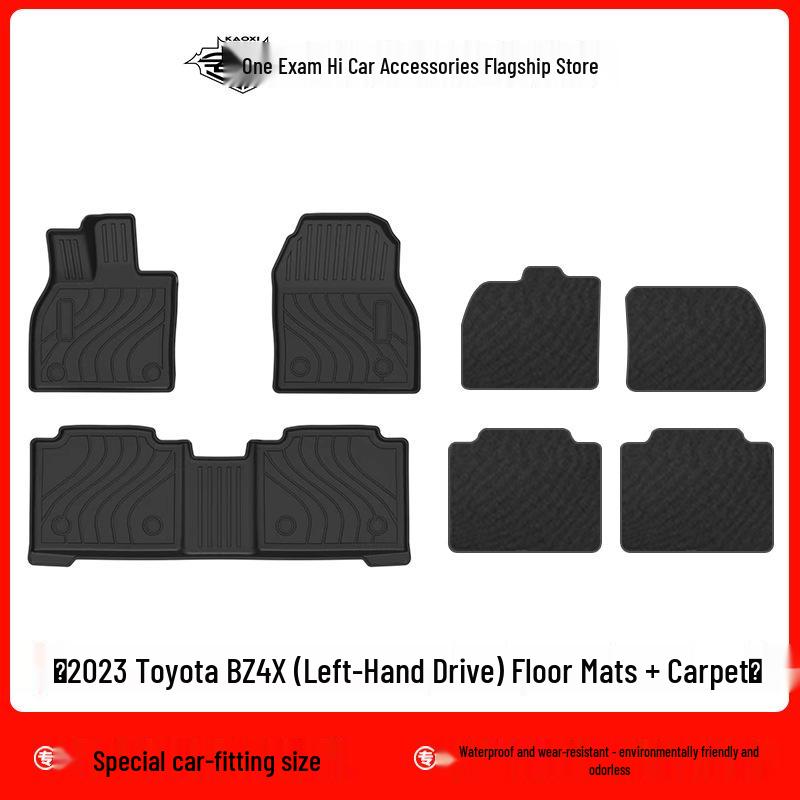 2023 Toyota BZ4X LHD Floor Mats - TPE, Eco-Friendly, Odorless, Waterproof