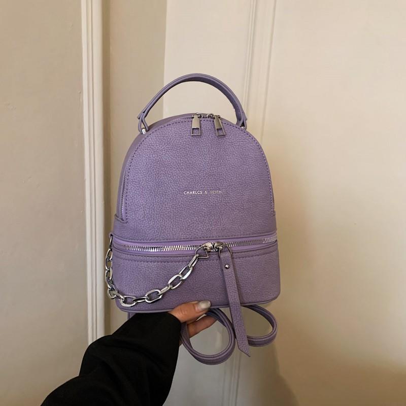 New 2026 Korean Style Pu Women's Backpack Fashionable Large-capacity All-matching Student Bag Simple Travel