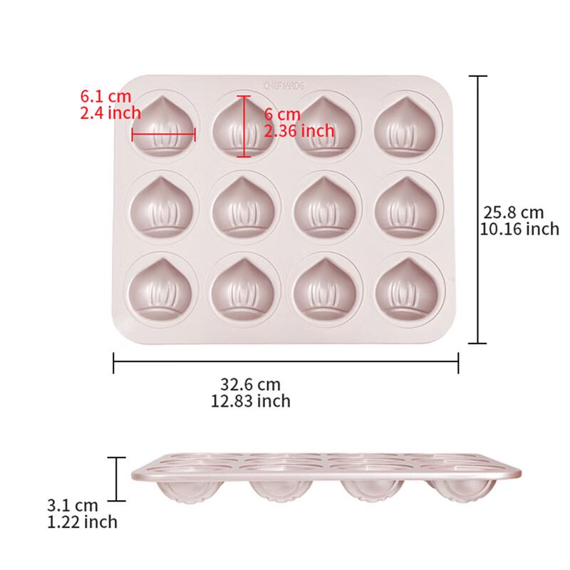 Chefmade 12-Cup Non-Stick Golden Muffin Pan