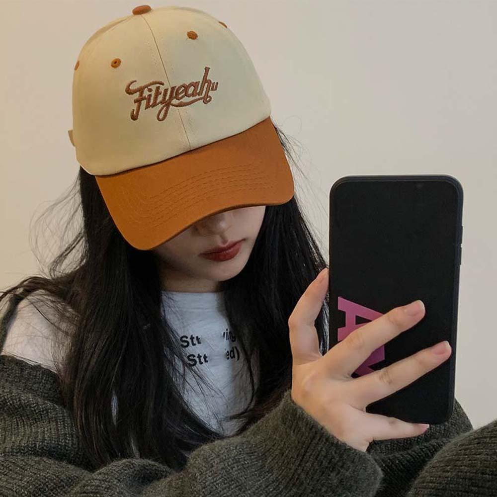 Adjustable Unisex Peaked Cap Sunscreen Summer Sunshade Hats Letter Embroidery Baseball Cap  Summer