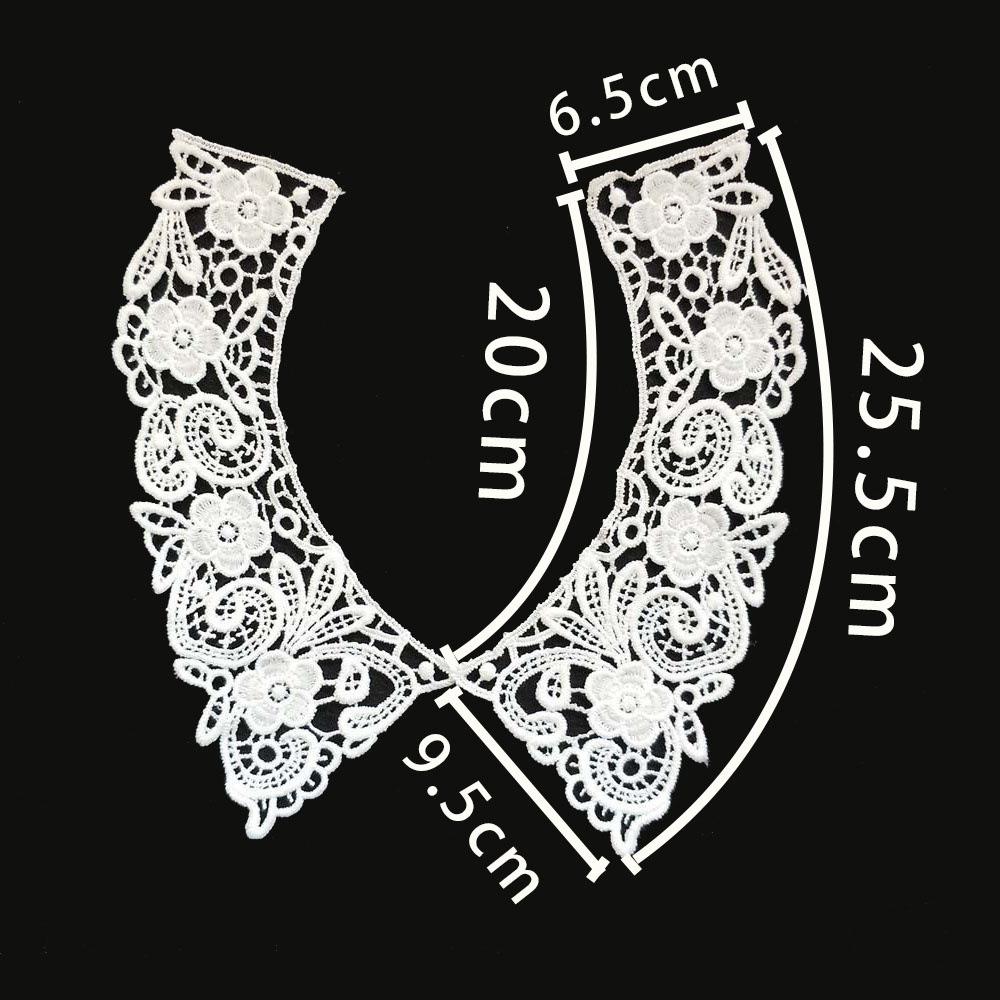 Clothing Accessories Milk Silk Hollow Lace Embroidery Diy Collar Sewing Lace Clothes Neckline Accessories Decoration