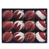 Holiday Tree Hanging Decorations Flocking Christmas Sphere Decorations Stylish Hanging Bauble for Yuletide Cheer
