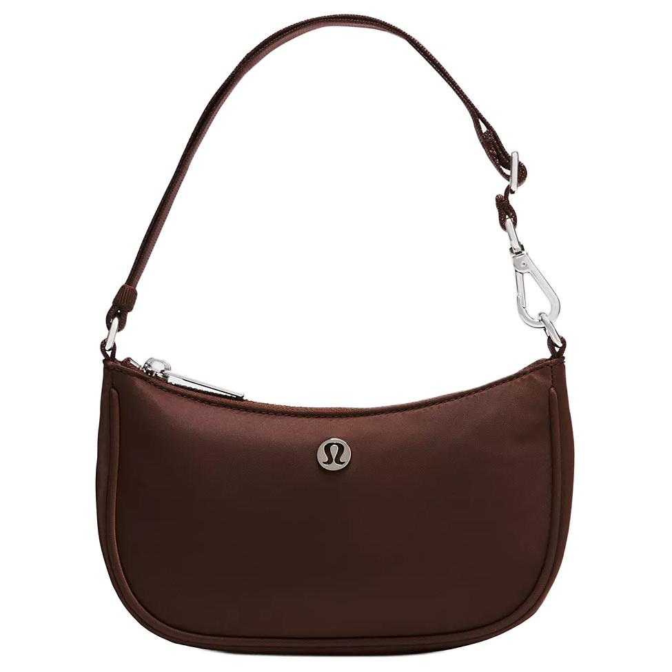 Lululemon 1L City Essentials Adjustable Strap Recycled Nylon Mini Shoulder Bag Women shoulder bag Chocolate LW9FRIS-069026 Chocolate