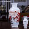 Modern Minimalist Ceramic Vase for Dried Flowers - Porcelain Ornament for Living Room Decor