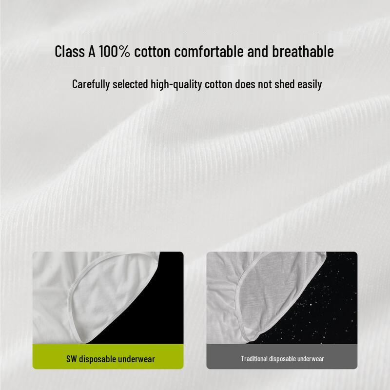 SecretWorld Women's Pure Cotton Disposable Underwear