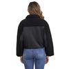 Women’s Plush Fleece Jackets Long Sleeves Lapel Zipper Short Coat Windproof Warm Bomber Jacket Loose Fit Outerwear Vintage Style Autumn Winter Tops