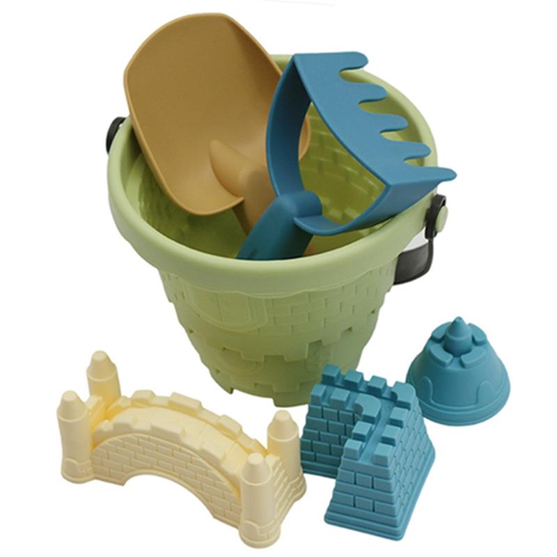 Baby Sand Play Toys Beach Castle Mold Bucket Kids Outdoors Sandbox Set Sand Acssories Building Outdoor Kids Sand Toy Summer