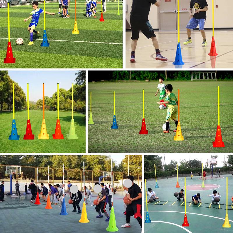Slalom Training Poles and Buckets Set