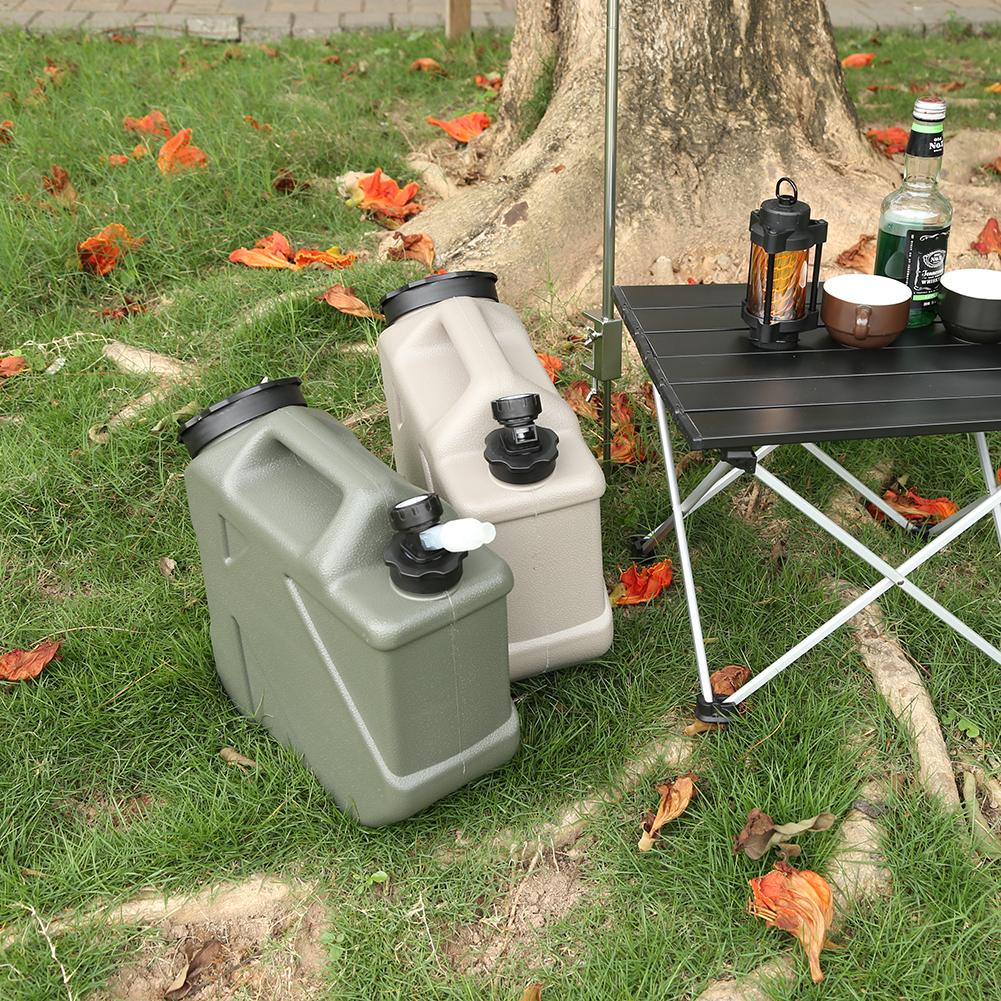 10L kempingové vědro Zásobník vody Velká kapacita s odnímatelným kohoutkem Bez úniku pro piknik Turistika Přenosný kempový vak na vodu