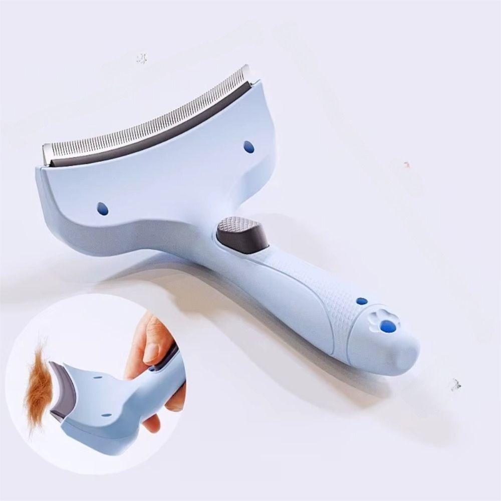 V-Zahn-Design Haarentfernungskamm für Haustiere Ergonomischer Griff Katzenhaarentferner Bürste für Kurzhaarhunde