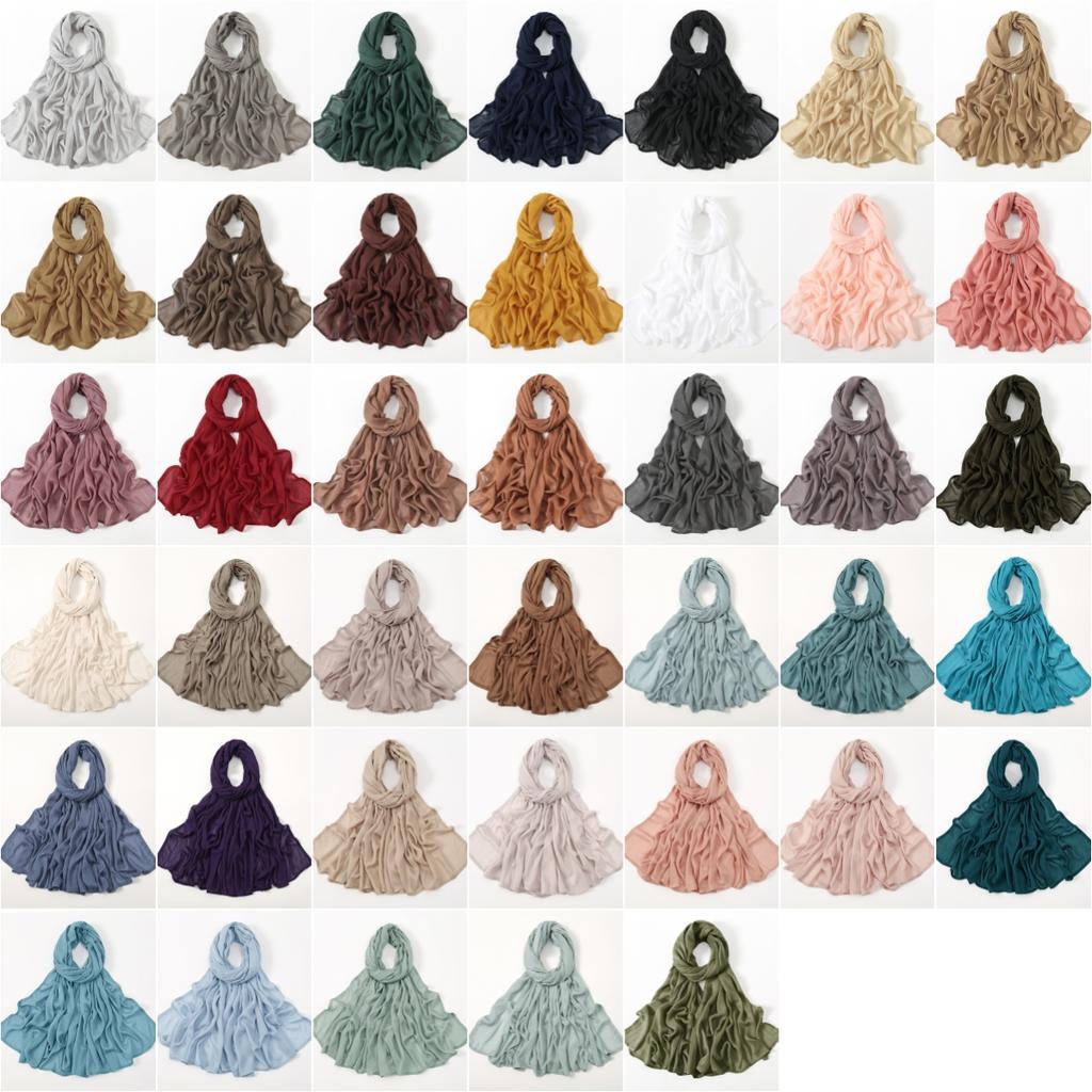 Solid Cotton Rayon Modal Hijab Scarf Women Big Size Muslim Headscarf Wraps Shawl Femme Musulman Headband Islamic Turban 190*85cm