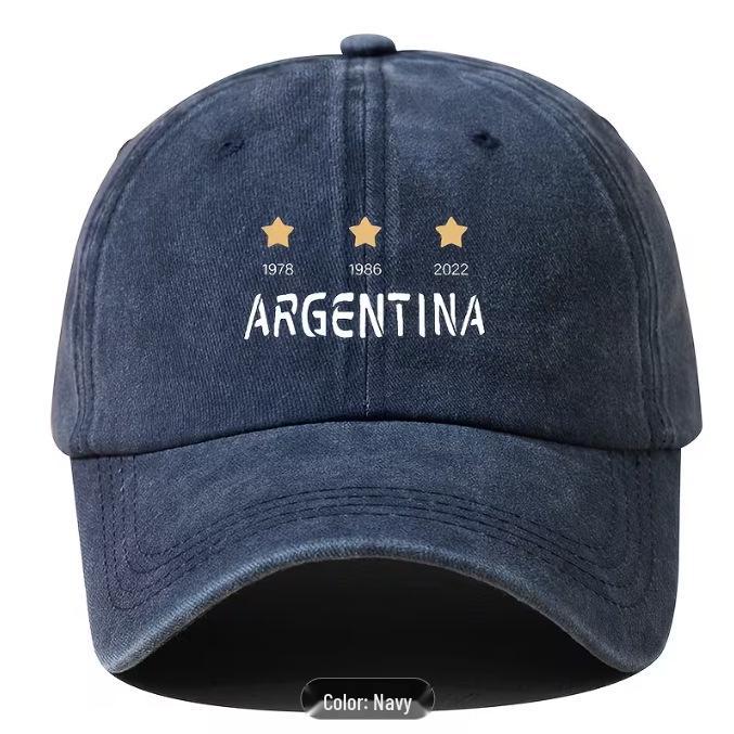 Unisex Argentina Print Baseball Cap with Soft Brim - Spring/Autumn Sun Protection