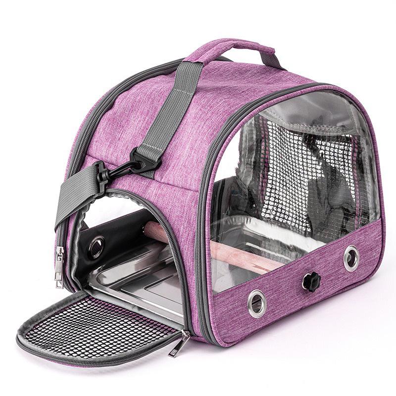 Portable Waterproof Bird & Small Pet Carrier: Foldable Bag for Hamsters, Parrots, Pigeons, Mynas, and Cockatiels.