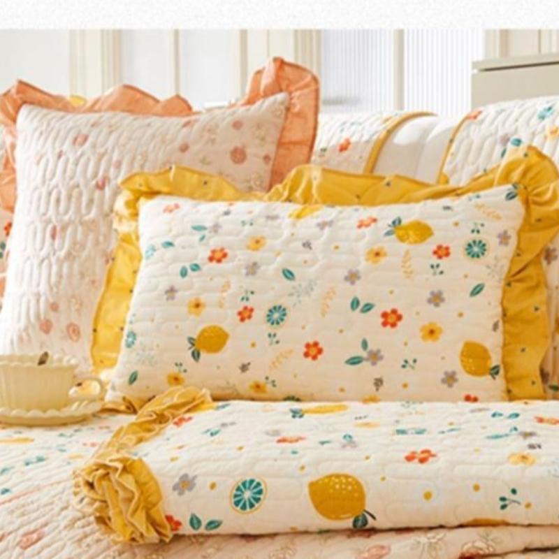 Korean Style Floral Sofa Cushion Sofa Cover Slip Resistant Slipcover Seat Sofa Towel Dust Cover Towel Couches for Living Room