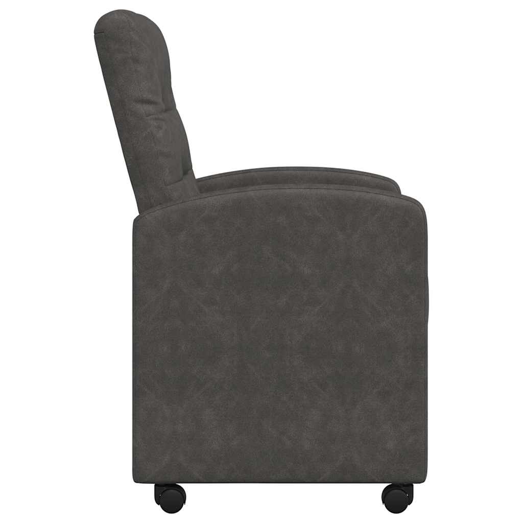 Dining Room Chairs with Casters 2 pcs Black 58 x 67 x 97 cm