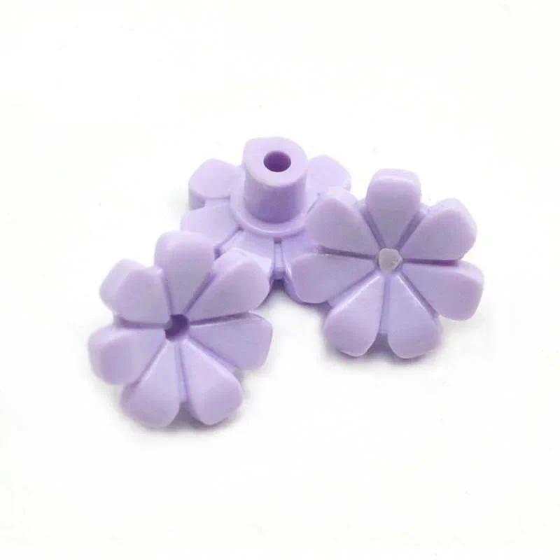 200pcs Moc 32606 3741 Building Blocks Bricks Plant Flower with Bar and Small Pin Hole Compatible Cherry Blossom Tree House Toys