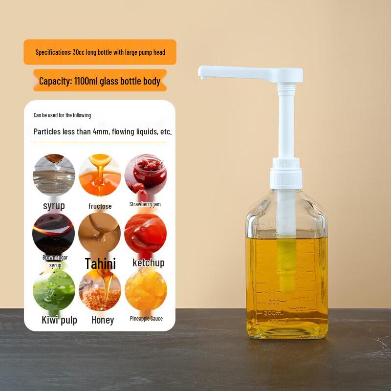 ZISIZ Quantitative Syrup Pump Bottle