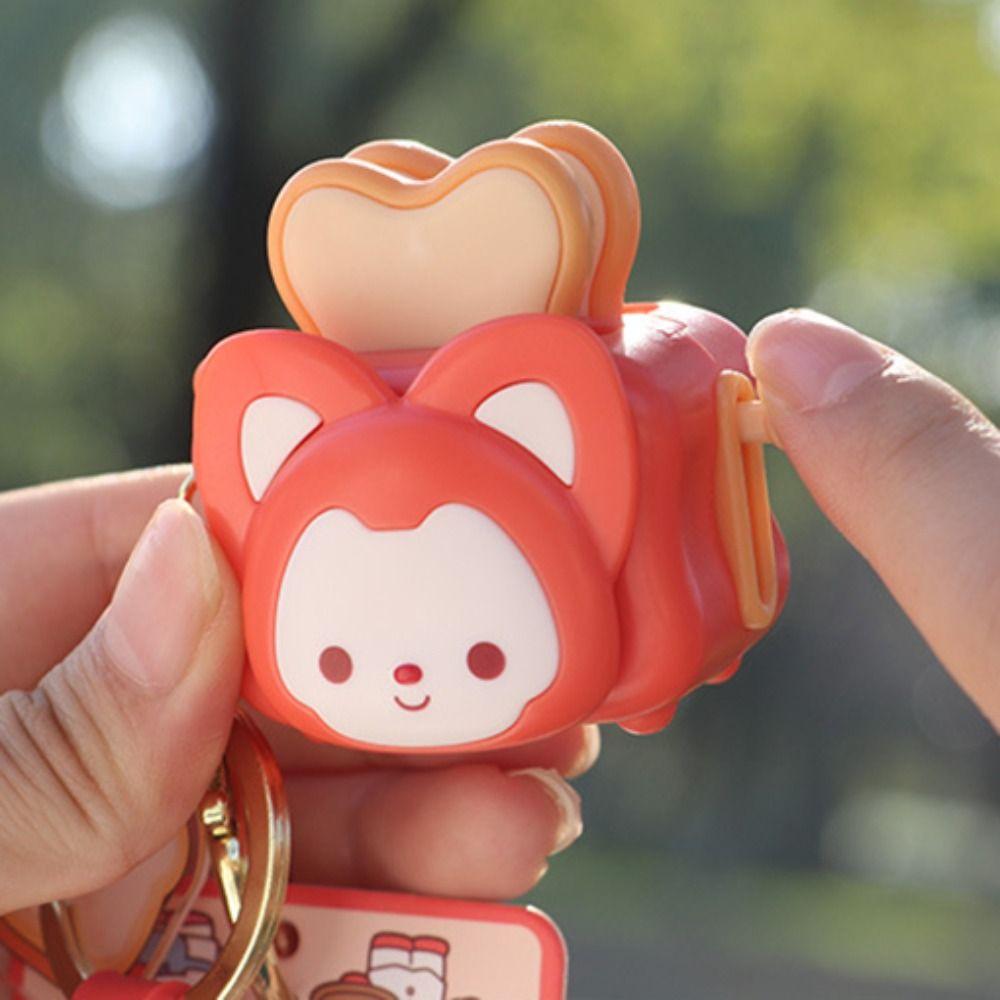 Exquisite Toaster Keychain Mini Cartoon Keychain Bag Accessories Animal Pendant  Couple