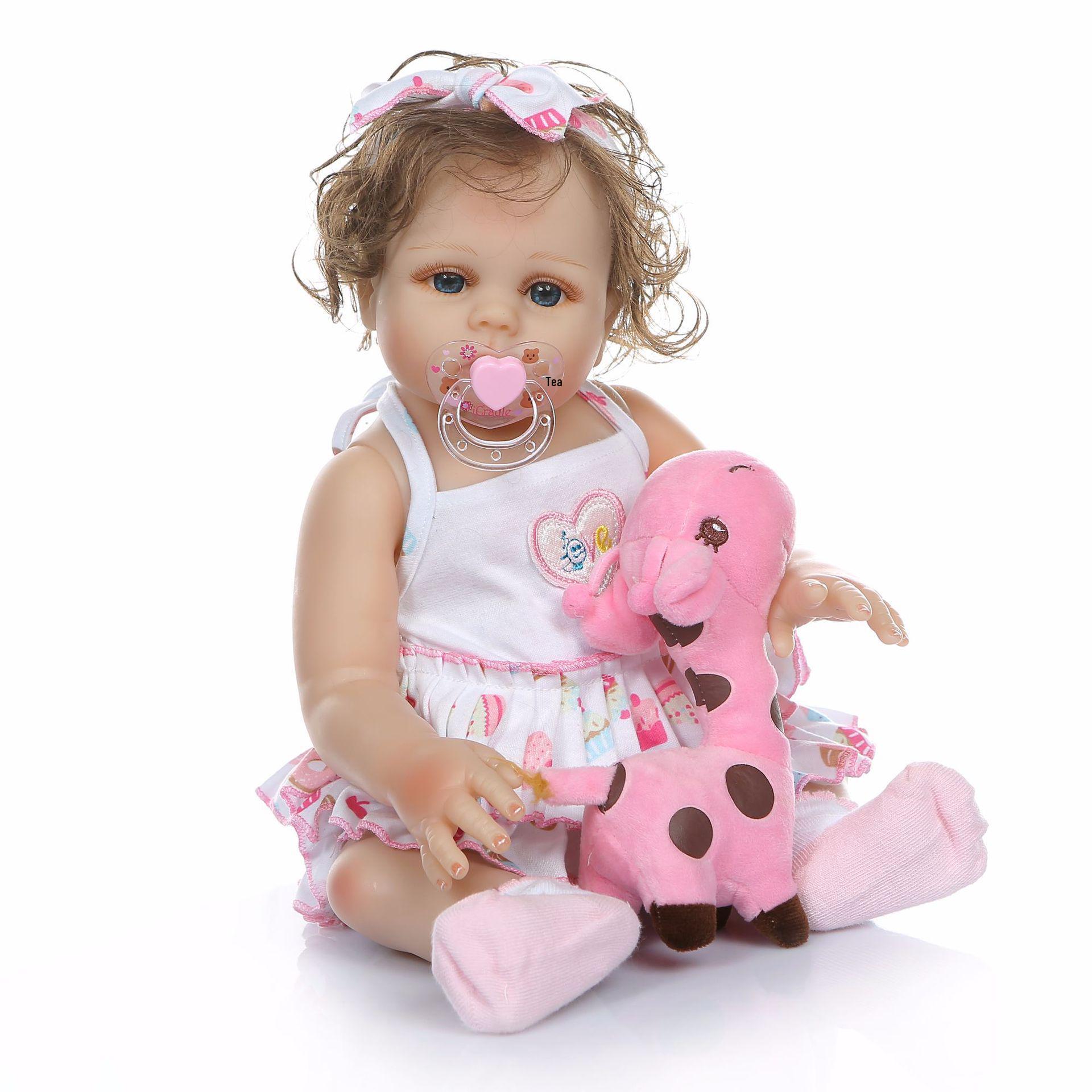 Realistic Silicone Baby Doll - Cute, Washable Gift for Girls как