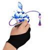 1 Stück Anti-Smudge Zwei-Finger-Handschuh für Künstler Zeichenstift Grafiktablett Pad