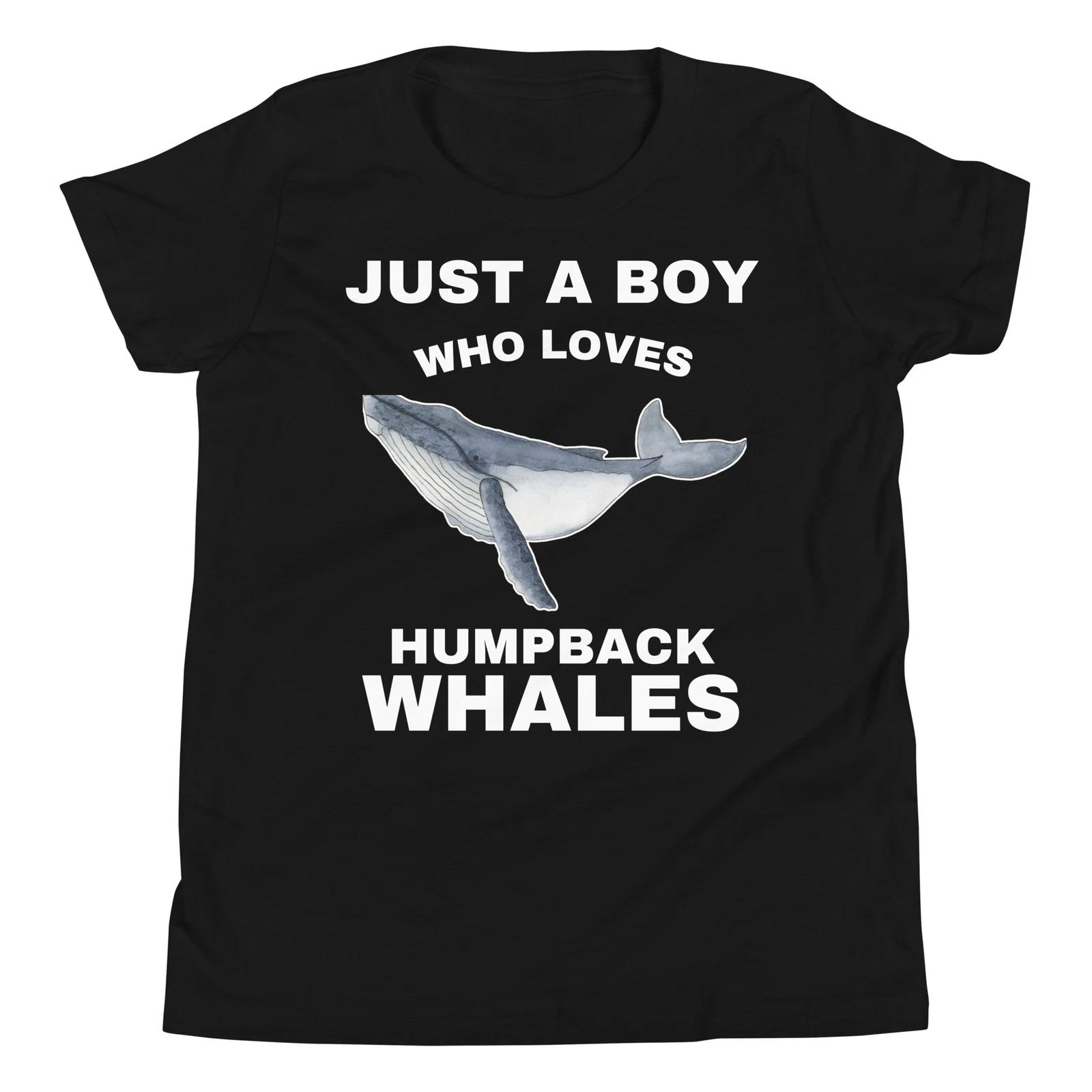Just a Boy who Loves Humpback Whales Ocean Mammal Lover Youth T-Shirt 110