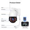 4K 8MP PTZ IP Outdoor 50X Zoom WiFi Surveillance Camera 120M IR Distance Security Protection Metal Shell Smart CCTV Cam
