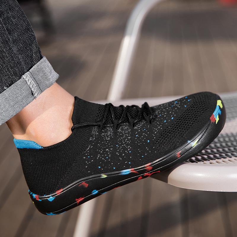 TUINANLE Barefoot Sneakers Men Soft Casual Shoes Comfortable Breathable Sports Shoes Walking Gym Sneakers Wide Toe