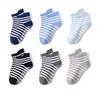 6 Paar 0-5 Jahre Rutschfeste Kindersocken mit Griff Kleine Mädchen Jungen Knöchelsocken Säuglinge Kleinkinder Kinder Bodensocken