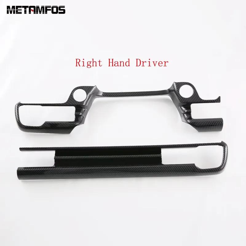 For Honda HR-V e:HEV e:Ny1 RV5 Vezel   2024 2025 Carbon Fiber Center Console Dashboard Panel Strip Trim Car Accessories