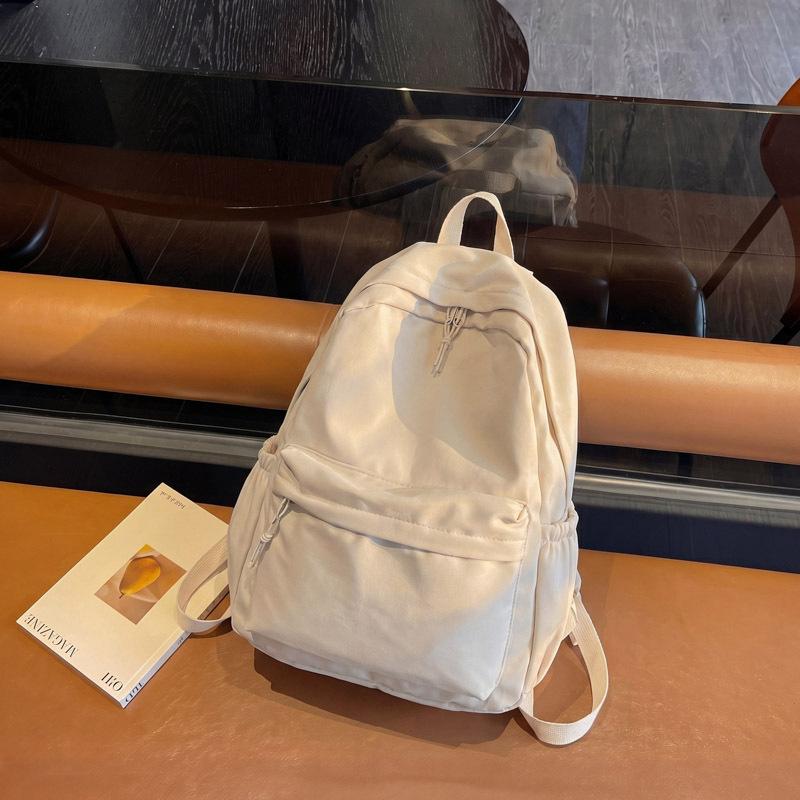 Schoolbag1011 summer solid color backpack simple versatile casual backpack lightweight travel backpack bags