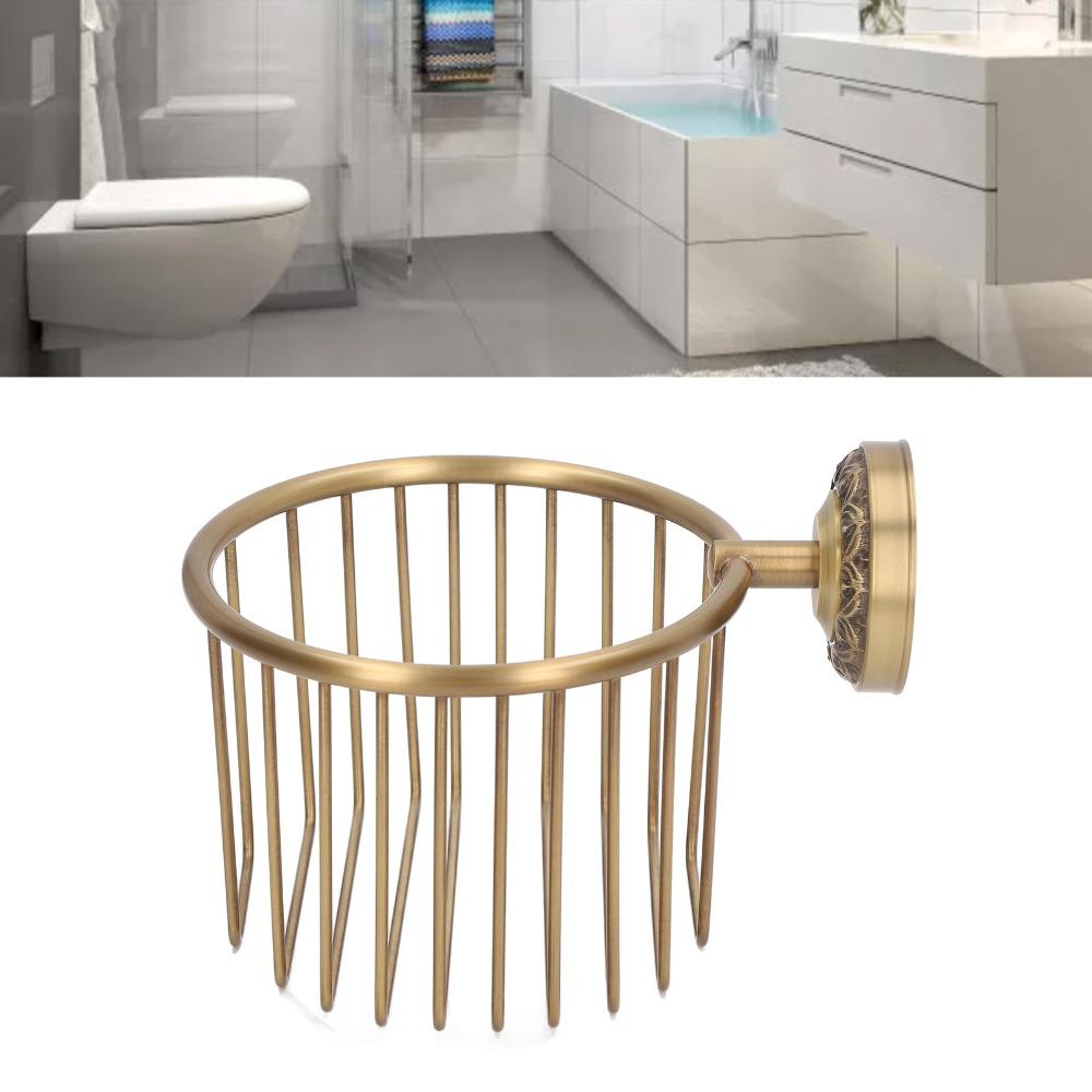 Copper Paper Towel Rack Brass Toilet Paper Holder Paper Holder Basket Bathroom Organization