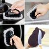 Ceramic Abrasive Sponge Scrubber With Handle Small Hippo-Shaped Kitchen Cleaner Rust Remover For Pots Long-Handled Pot Scrubber
