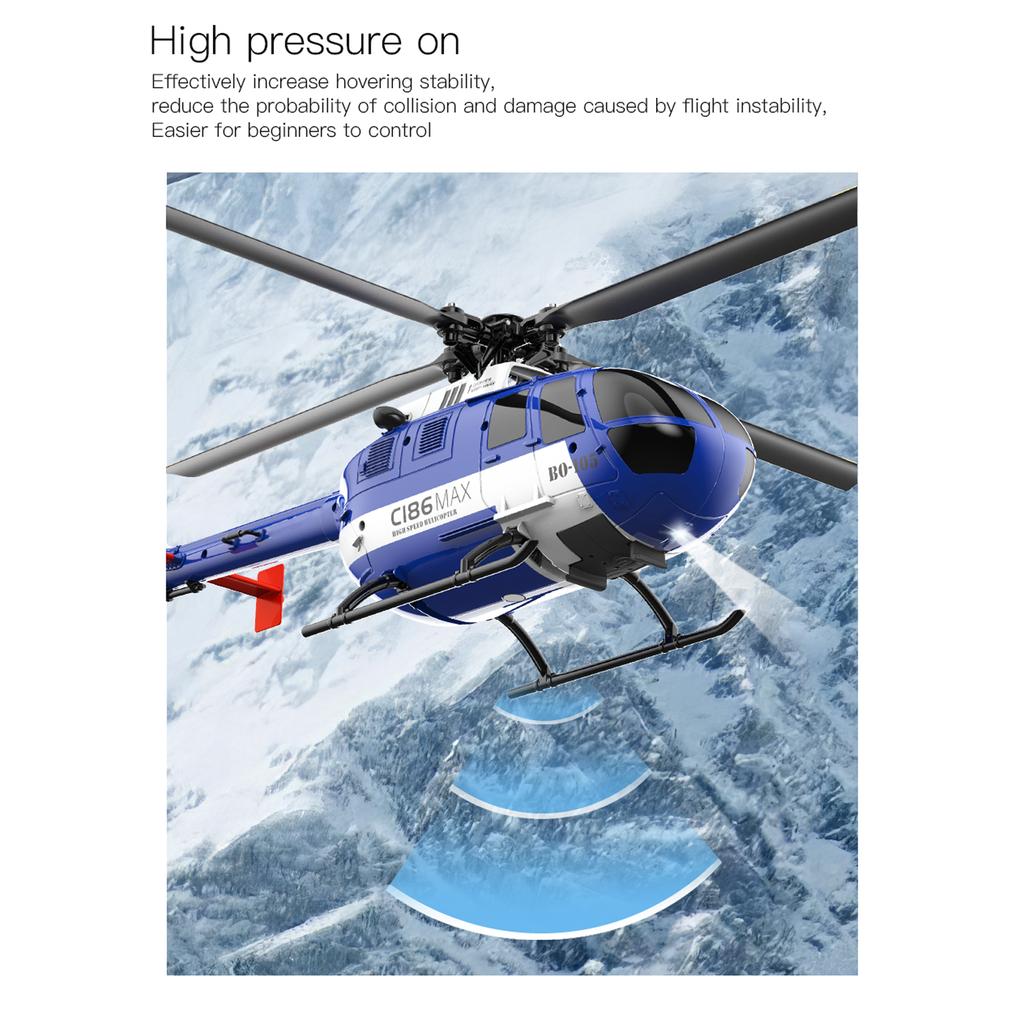 Remote Control Helicopter 6-axis Gyroscope 2.4G 4CH Single Propeller Aileron Free Helicopter with Function Optical Flow Position