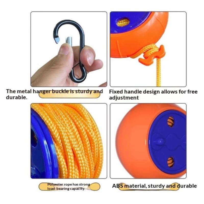 

Outdoor Clothesline Laundry Drying Rope Windproof Anti-Slip Retractable Cord For Hotel Camping - Portable Laundry Line Accessory 1PCS