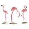 Colorful Flamingo Statue Resilient Resin Desktop Ornament for Contemporary Living Spaces