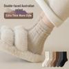 Australian Women's Mid-Calf Velvet Socks: Fleece-Lined, Thick Imitation Cashmere, Cozy Winter Sleepwear.