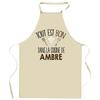 Planetee Apron Everything Is Good In AMBRE's Kitchen | Original Name Gift for Cook | Protective Blouse Clothing