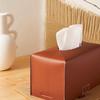Factory Hot Selling Car Seat Headrest Hanging Leather Tissue Boxes Paper Cover Holder with Detachable Handle Affordable Price