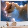 Fantasy Space Kitten Hanging Cloth Office Living Room Tapestry Home Wall Decoration Tapestry