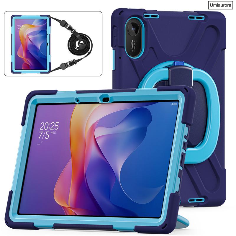 For Xiaomi Redmi Pad2 11" SE 8.7 Pro 12.1" POCO Pad 12.1 Inch Shockproof PC Rugged Tablet Case Pull Ring Stand Strap Cover Funda