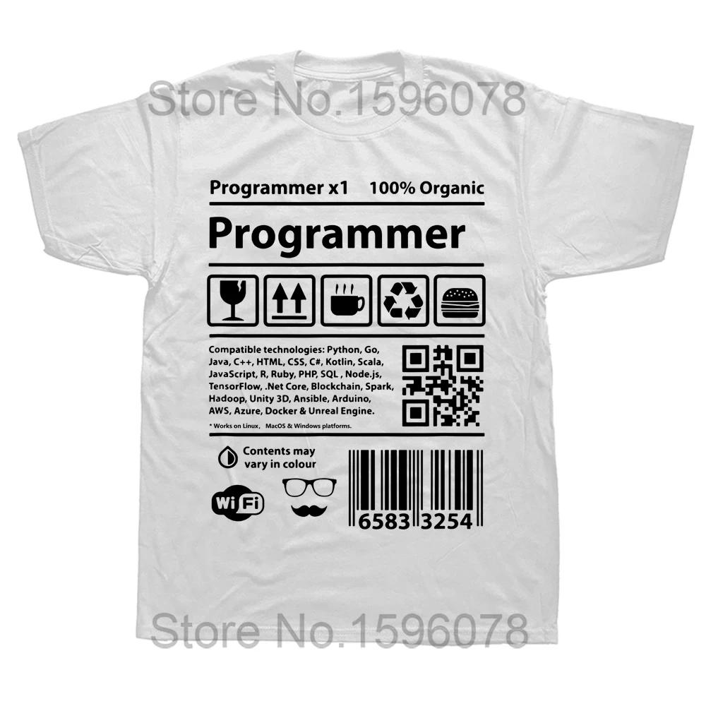 Funny Stack Overflow Tshirt Programmer Barcode T Shirt Coding Developer T-shirt Programming Software Engineer Tees Devops Tshirt
