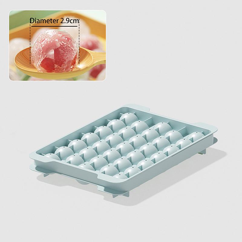 3D Round Ice Cube Tray With Lid Plastic Diamond Style Ice Mold Refrigerator Spherical DIY Moulds Ice Ball Maker Kitchen Tools