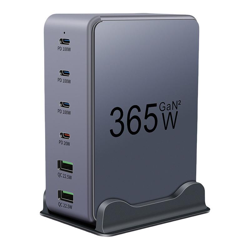 Hochleistungs-Desktop-Ladestation: Multi-Port 4PD2QC Schnellladegerät für Telefone & Tablets