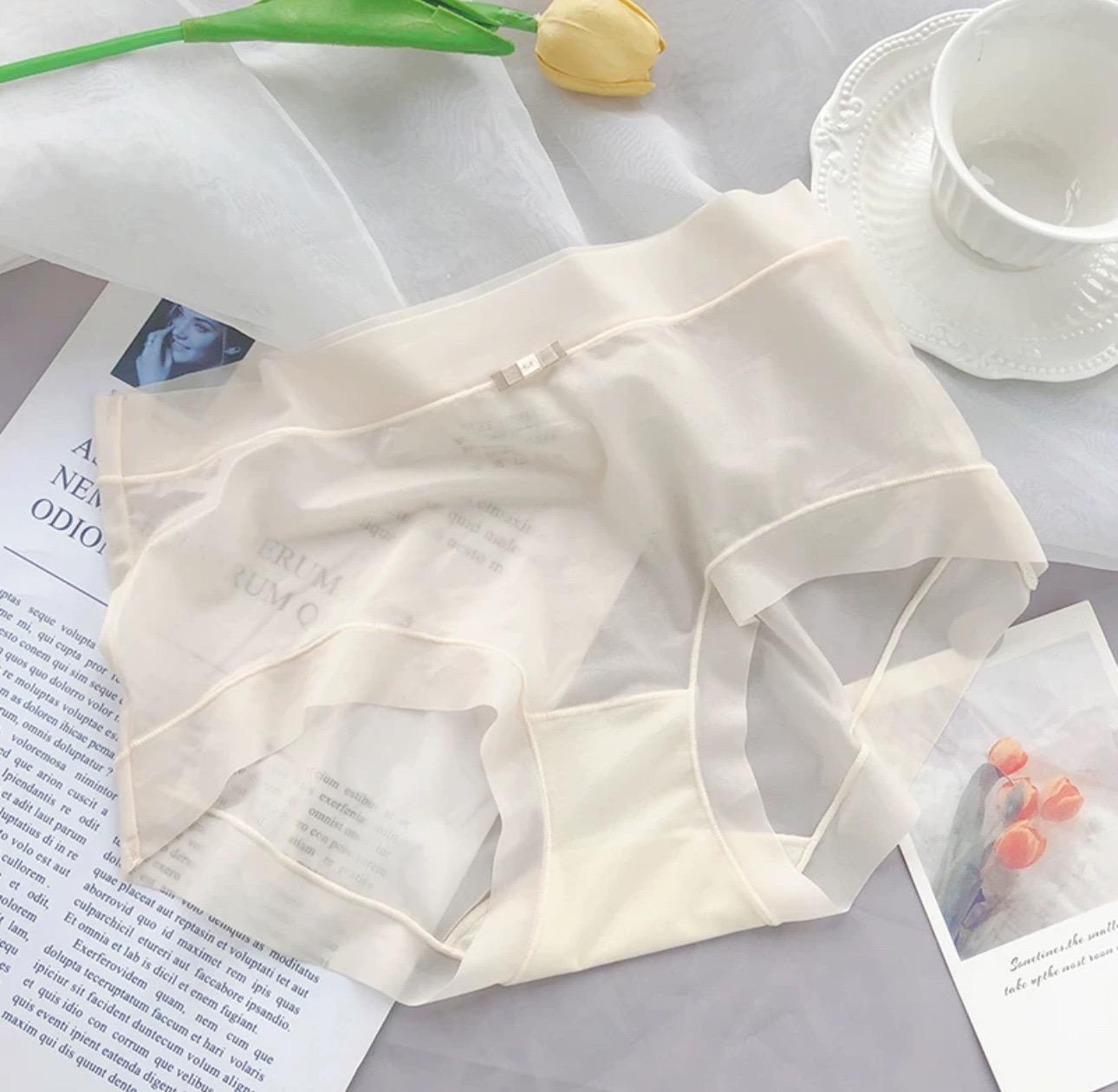 Шелковое прозрачное женское нижнее белье, ультратонкое, дышащее и мягкое, бесшовное нижнее белье, нижнее белье для девочек m фото