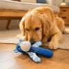 Durable Dog Chew Toys Squeaky Plush Toy, Cute Animal Shape, Corduroy Crinkle Paper Reinforced Suture Pet Playthings Interactive Teeth Grinding Toy