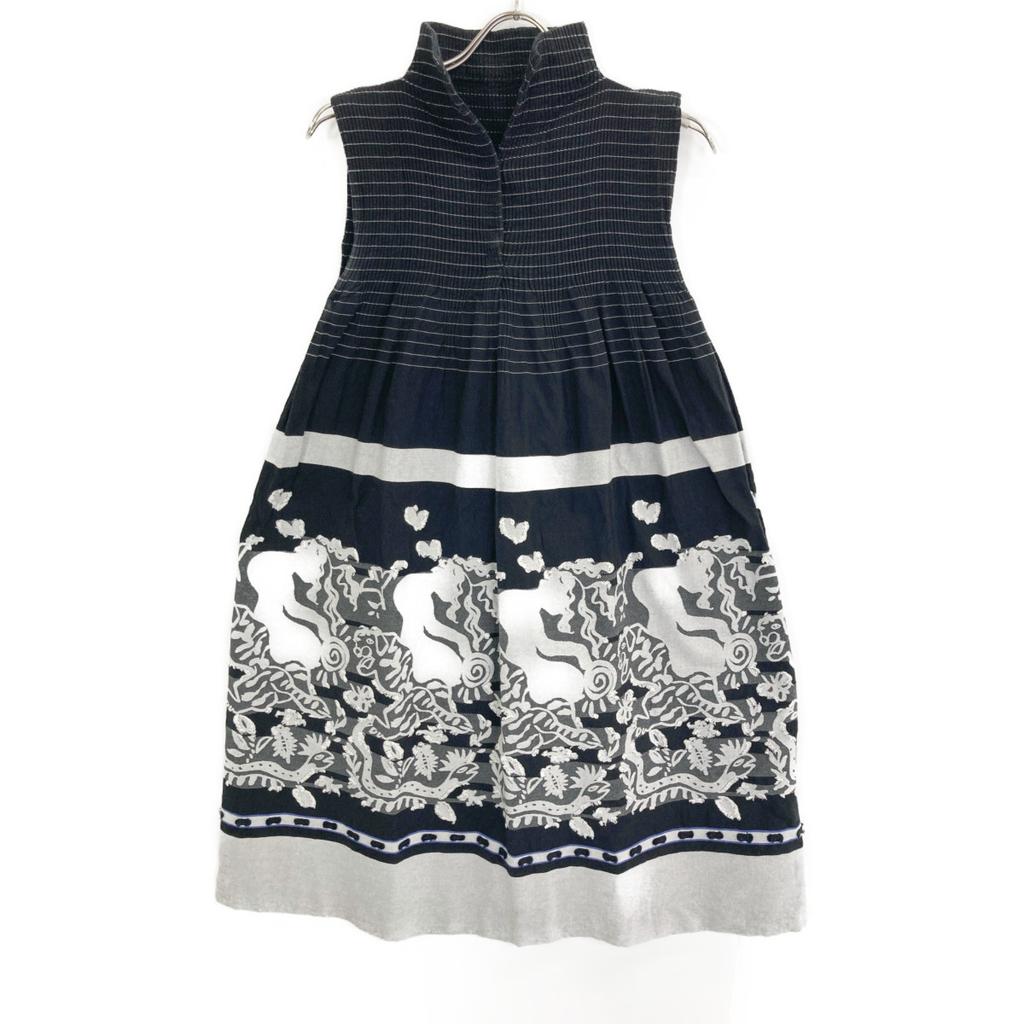 MeISSEYMIYAKE MI11FH641 Black Sleeveless Dress Dress Not Written blackUsed