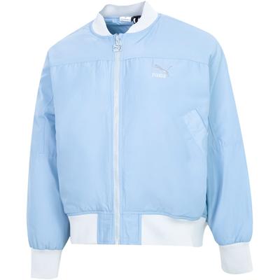 Chaqueta de Plumón para Mujer de Color Sólido Cálida Casual Deportiva Cuello de Béisbol Chaqueta Azul 535585-79