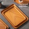 CAIZHI Faux Wood Grain Serving Tray